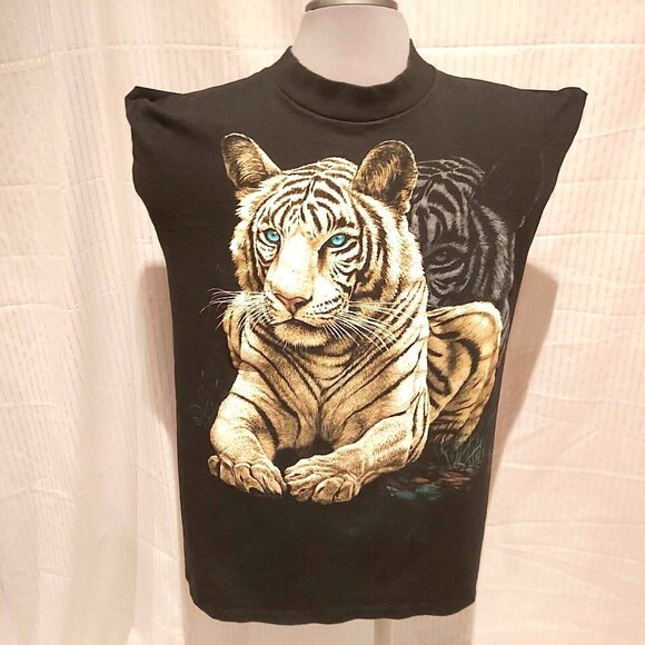 Power Pro Oneita Cliff Bonamie Silkmasters Tiger Short Sleeve Shirt LARGE-VTG - Picture 5 of 10